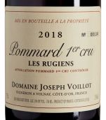 约瑟夫·瓦洛酒庄雨润（玻玛一级园）红葡萄酒(Domaine Joseph Voillot Les Rugiens, Pommard Premier Cru, France)