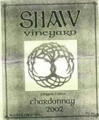 Shaw Vineyard Chardonnay, Finger Lakes, USA