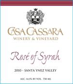 卡薩西拉桃紅葡萄酒(Casa Cassara Winery Syrah Rose, Santa Barbara County,  USA)