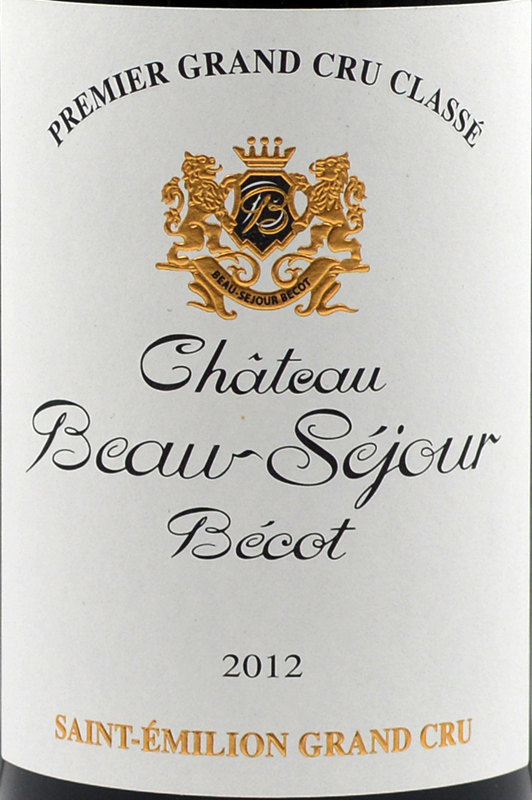 beau-sejour becot, saint-emilion grand cru classe, france红酒