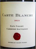 卡特布蘭奇酒莊赤霞珠干紅葡萄酒(Carte Blanche Cabernet Sauvignon, Napa Valley, USA)