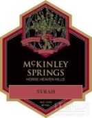 McKinley Springs Syrah, Horse Heaven Hills, USA