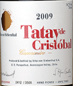 斯?fàn)柋舅_(tái)克里斯托寶佳美娜紅葡萄酒(Vina von Siebenthal Tatay de Cristobal Carmenere, Aconcagua Valley, Chile)