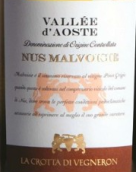 贝格纳隆克罗塔纳斯马尔瓦瑟白葡萄酒(La Crotta di Vegneron Valle d'Aosta Nus Malvoisie, Aosta Valley, Italy)
