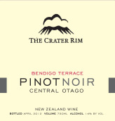 火山邊緣本迪戈黑皮諾干紅葡萄酒(The Crater Rim Bendigo Terrace Pinot Noir, Central Otago, New Zealand)