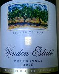 威登霞多麗干白葡萄酒(Vinden Estate Chardonnay, Hunter Valley, Australia)