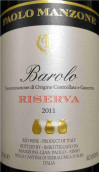 Paolo Manzone Barolo Reserva, Piemonte, Italy
