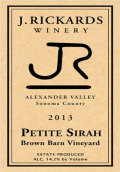 里卡茲小西拉干紅葡萄酒(J. Rickards Winery Petite Sirah, Alexander Valley, USA)