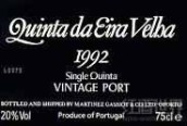 埃拉韋利亞單一園年份波特(Quinta da Eira Velha Single Quinta Vintage Port, Douro, Portugal)