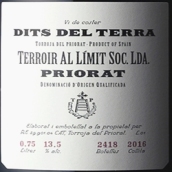 極限風土德爾塔紅葡萄酒(Terroir Al Limit Soc. Lda. Dits del Terra, Priorat, Spain)