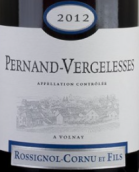 科爾努父子佩爾南-韋熱萊斯村干紅葡萄酒(Domaine Rossignol-Cornu et Fils Pernand-Vergelesses Rouge, Cote de Beaune, France)