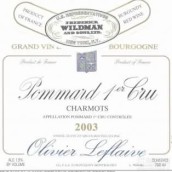 樂(lè)弗萊夫酒莊夏慕特（玻瑪一級(jí)園）紅葡萄酒(Olivier Leflaive Les Charmots, Pommard Premier Cru, France)