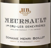 布瓦洛酒莊熱那弗耶（默爾索一級(jí)園）白葡萄酒(Domaine Henri Boillot Les Genevrieres, Meursault 1er Cru, France)