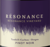 谐振庄园谐振园黑皮诺红葡萄酒(Resonance Resonance Vineyard Pinot Noir, Yamhill Carlton, USA)