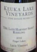 庫克湖逐?？萏丫x遲摘雷司令甜白葡萄酒(Keuka Lake Vineyards TBA Late Harvest Select Riesling , Finger Lakes, USA)