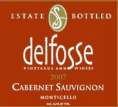 德爾夫斯赤霞珠干紅葡萄酒(DelFosse Cabernet Sauvignon, Monticello, USA)