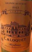 克樂(lè)酒莊西拉紅葡萄酒(Caloquet Syrah, Bordeaux, France)