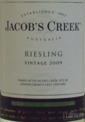 杰卡斯雷司令干白葡萄酒(Jacob's Creek Riesling, South Eastern Australia, Australia)