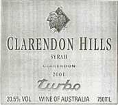 克拉倫敦山多寶園西拉干紅葡萄酒(Clarendon Hills Turbo Syrah, Clarendon, Australia)