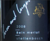 拜因梅洛干紅葡萄酒(Bein Merlot, Stellenbosch, South Africa)