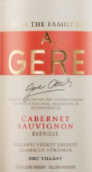 格雷阿提拉赤霞珠（經(jīng)橡木桶）紅葡萄酒(Gere Attila Cabernet Sauvignon Barrique, Villany, Hungary)