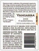 亞加拉酒莊卡登齊亞干紅葡萄酒(Yangarra Estate Vineyard Cadenzia, McLaren Vale, Australia)