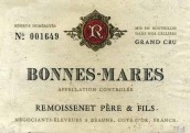 雷穆父子酒莊（波內(nèi)-瑪爾特級(jí)園）紅葡萄酒(Remoissenet Pere & Fils, Bonnes-Mares Grand Cru, France)