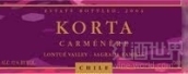 寇塔佳美娜干紅葡萄酒(Korta Carmenere, Lontue, Chile)