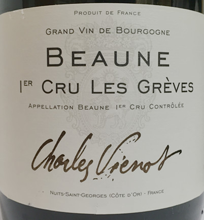 2013 charles vienot les greves beaune 1er cru france