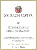 澤巴赫塞爾廷城堡山雷司令逐粒精選甜白葡萄酒(Selbach-Oster Zeltinger Schlossberg Riesling Beerenauslese, Mosel, Germany)