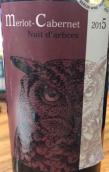 跨太平洋酒業(yè)梅洛-赤霞珠混釀紅葡萄酒(Grandly Pacific Winery Nuit d'arbres Merlot Cabernet, Pays d'Oc IGP, France)