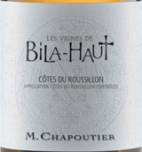 莎普蒂爾酒莊上比拉園白葡萄酒(M. Chapoutier Les Vignes de Bila-Haut Blanc, Cotes du Roussillon, France)