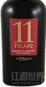 圣瑪澤諾菲拉麗普里米蒂沃自然甜紅葡萄酒(Feudi di San Marzano 11 Filari Primitivo di Manduria Dolce Naturale, Puglia, Italy)