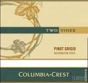 哥倫比亞山峰雙藤灰皮諾干白葡萄酒(Columbia Crest Two Vines Pinot Grigio, Washington, USA)