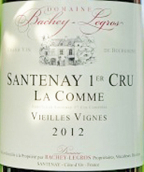 巴舍-勒格羅酒莊拉貢（桑特奈一級(jí)園）紅葡萄酒(Domaine Bachey-Legros La Comme, Santenay 1er Cru, France)