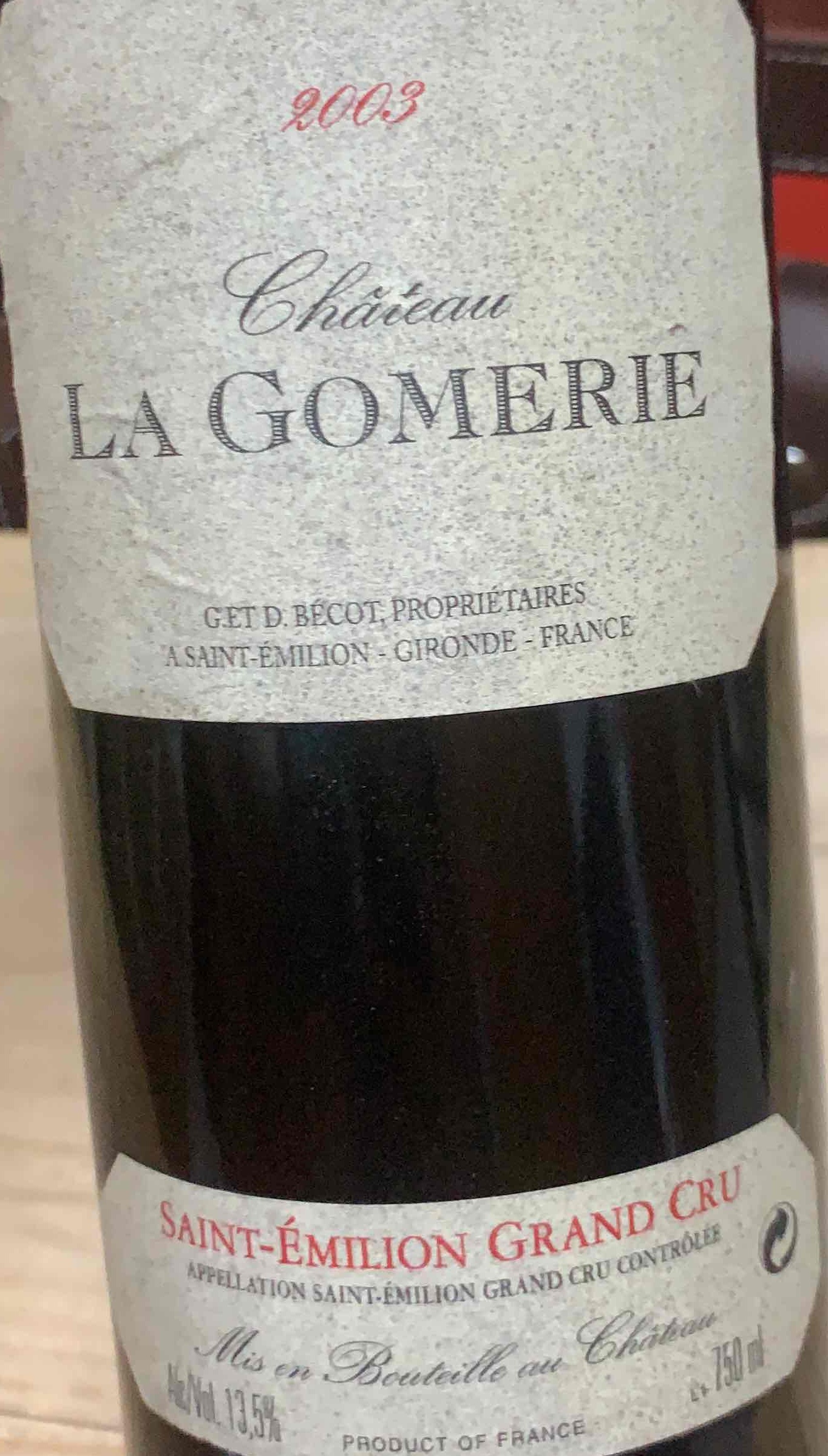 Chateau La Gomerie, Saint-Emilion Grand Cru, France-古美列酒庄