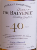 百富40年蘇格蘭單一麥芽威士忌(The Balvenie Aged 40 Years Single Malt Scotch Whisky, Speyside, UK)