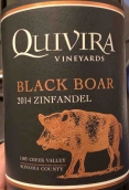 基維拉酒莊黑野豬仙粉黛紅葡萄酒(Quivira Vineyards Black Boar Zinfandel, Dry Creek Valley, USA)