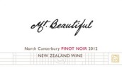 美景山黑皮諾紅葡萄酒(Mt. Beautiful Pinot Noir, Canterbury, New Zealand)