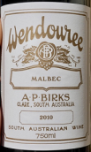 文多酒莊馬爾貝克紅葡萄酒(Wendouree Malbec, Clare Valley, Australia)