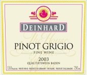 丹赫灰皮諾白葡萄酒(Deinhard Pinot Grigio Qba, Baden, Germany)