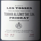 極限風土酒莊樂妥思紅葡萄酒(Terroir Al Limit Les Tosses, Priorat DOCa, Spain)