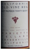 瑪麗埃塔37老藤干紅葡萄酒(Marietta Cellars Lot 37 Old Vine Red, California, USA)