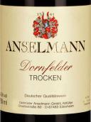 安塞爾曼酒莊丹菲特干紅葡萄酒(Weingut Anselmann Dornfelder Trocken, Pfalz, Germany)