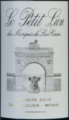 雄狮酒庄副牌（小雄狮）红葡萄酒(Le Petit Lion du Marquis de Las Cases, Saint-Julien, France)