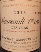 约瑟夫·瓦洛酒庄克拉斯（默尔索一级园）白葡萄酒(Domaine Joseph Voillot Les Cras, Meursault Premier Cru, France)