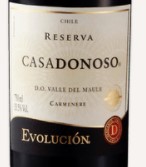 卡薩多諾索演化珍藏佳美娜紅葡萄酒(Casa Donoso Evolucion Reserva Carmenere, Maule Valley, Chile)