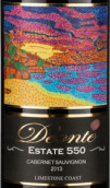 丹歌莊園550赤霞珠紅葡萄酒(Deonte Estate 550 Cabernet Sauvignon, Limestone Coast, Australia)