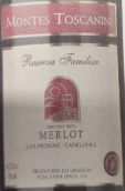 蒙特斯托斯卡尼家族珍藏梅洛紅葡萄酒(Montes Toscanini Reserva Familia Merlot, Canelones, Uruguay)