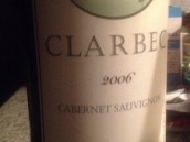 克拉貝克赤霞珠干紅葡萄酒(Clarbec Cabernet Sauvignon, Sonoma Valley, USA)